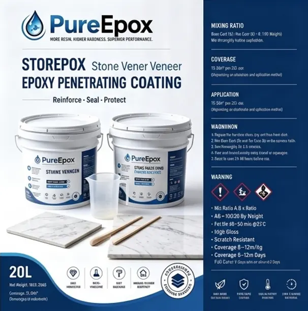 PureEpox stone coating complete system kit high performance commercial grade material