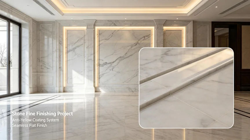 PureEpox stone wall cladding project high performance commercial grade material